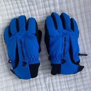 Obermeyer Vibrant Blue and Black Winter Gloves Little Boy L